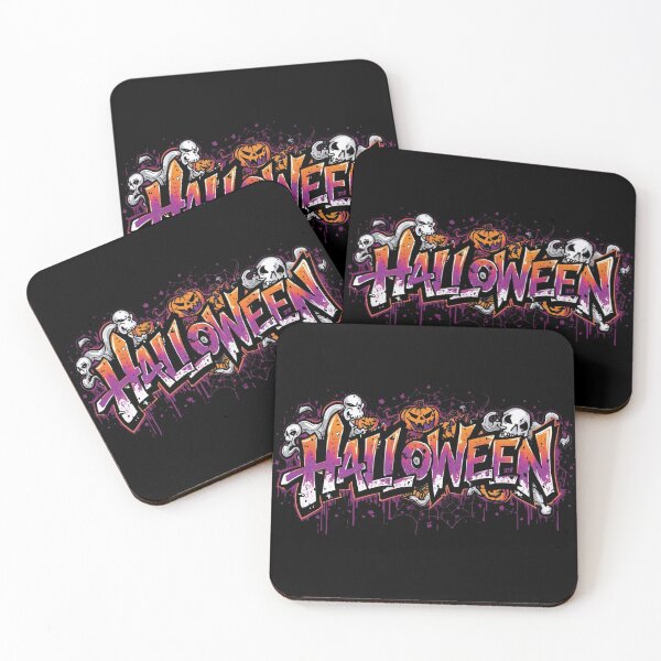 Item preview, Graffiti Halloween Ghosts & Pumpkins — Spooky Street Art Design designed and sold by Nejjar-store.
