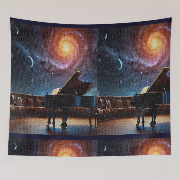 Item preview, Piano bajo las estrellas designed and sold by ART-WORLD-VIMO.