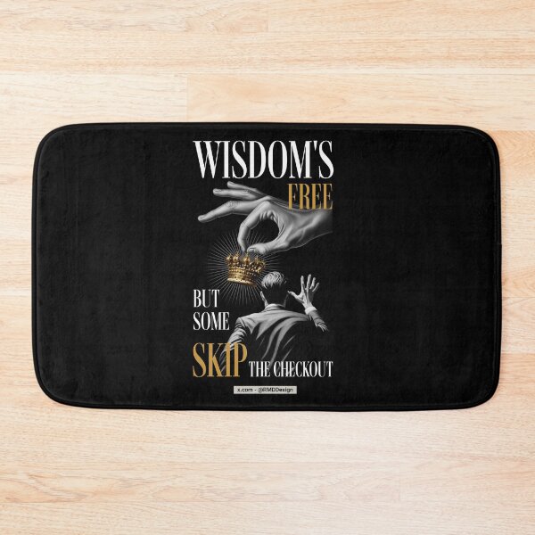 Item preview, Wisdom is free - Graphics - Text White Gold - Black designed and sold by RMD-Design.