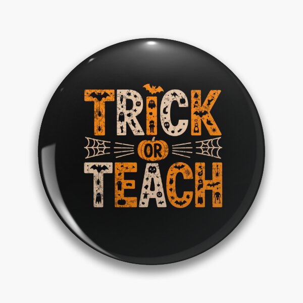 Item preview, Trick or Teach Funny Teacher Halloween Creepy Ghost Trio For Teachers designed and sold by FreshVibe Prints.
