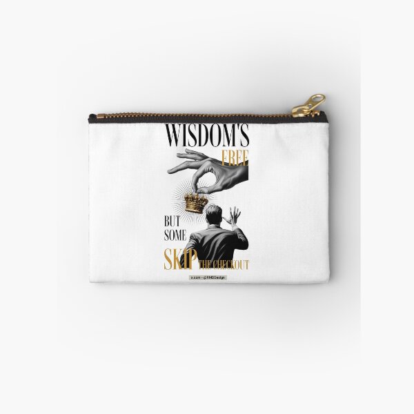Item preview, Wisdom is free - Graphics - Text Black Gold - White designed and sold by RMD-Design.