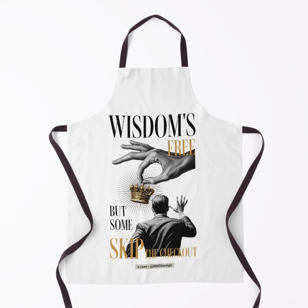 Item preview, Wisdom is free - Graphics - Text Black Gold - White designed and sold by RMD-Design.