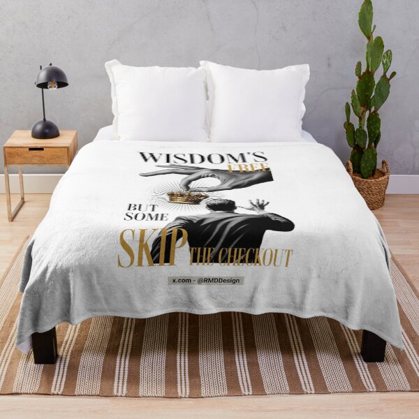Item preview, Wisdom is free - Graphics - Text Black Gold - White designed and sold by RMD-Design.