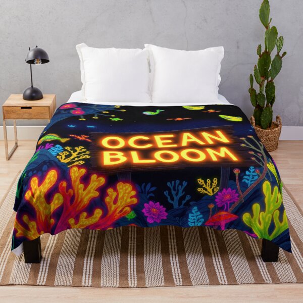 Item preview, Bioluminescent Ocean Bloom designed and sold by CTM ArtStudio.