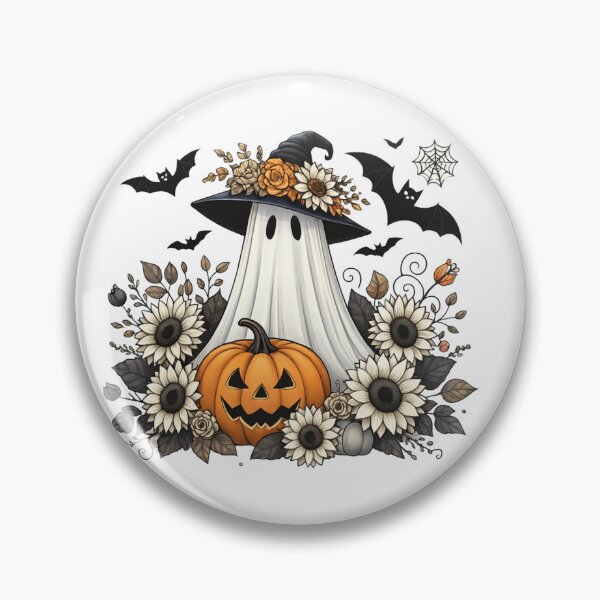 Item preview, Floral Ghost Halloween designed and sold by SnorkleSupply.