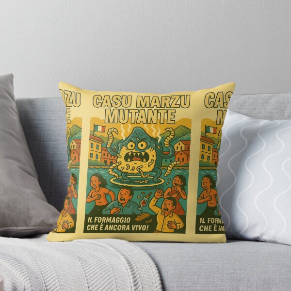 Item preview, Casu Marzu Mutante – Italian Cheese Horror Poster designed and sold by Travellerz.