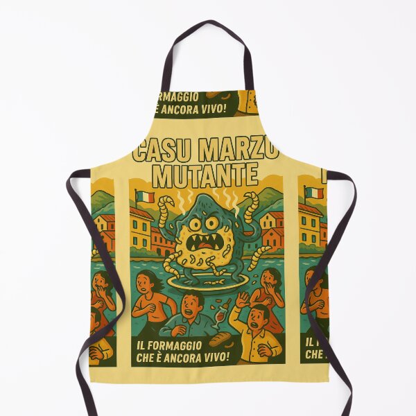 Item preview, Casu Marzu Mutante – Italian Cheese Horror Poster designed and sold by Travellerz.