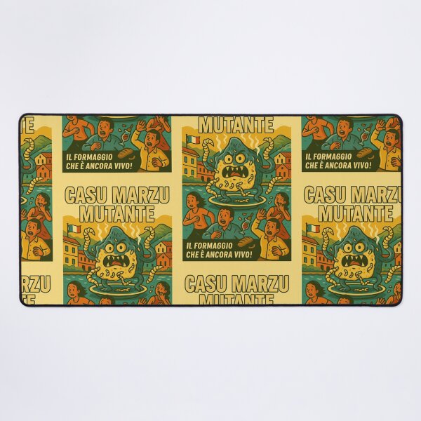Item preview, Casu Marzu Mutante – Italian Cheese Horror Poster designed and sold by Travellerz.