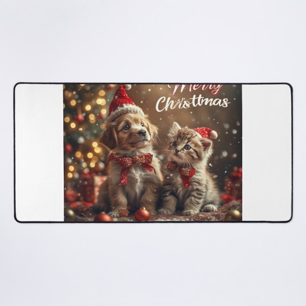 Item preview, Twinkle Tails & Holiday Hugs – Christmas Pet Pair designed and sold by NaomiRut.
