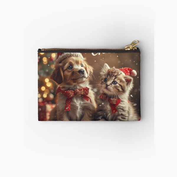 Item preview, Twinkle Tails & Holiday Hugs – Christmas Pet Pair designed and sold by NaomiRut.