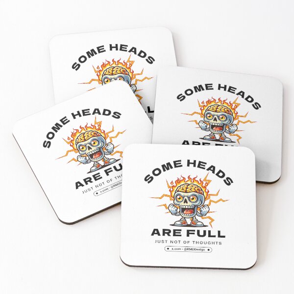 Item preview, Full Heads Without Thoughts - Graphic - White designed and sold by RMD-Design.