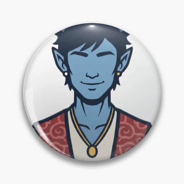 Item preview, Blue Tiefling Wizard Logo designed and sold by InfamousRyanM.