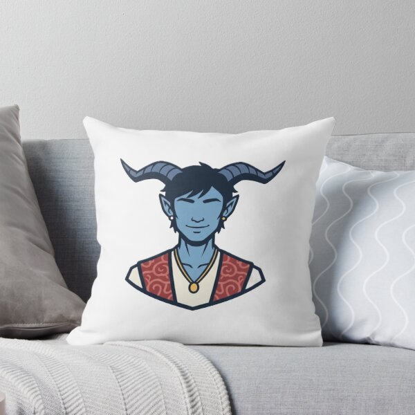 Item preview, Blue Tiefling Wizard Logo designed and sold by InfamousRyanM.