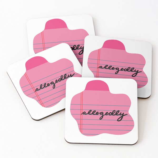 Item preview, Allegedly – Hot Pink Legal Pad Sticker | Bold Lawyer Aesthetic & Law School Humor designed and sold by MagicMe-JD.