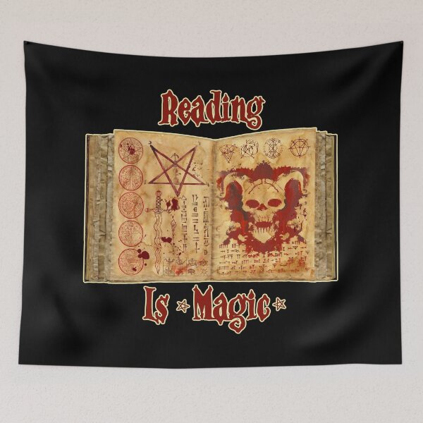 Item preview, Reading Is (Evil) Magic designed and sold by SparklefilthStudios.