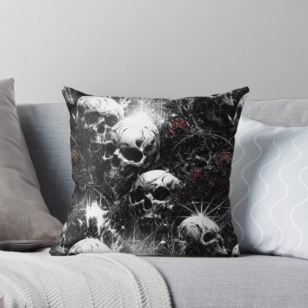 Item preview, Ashes of Decay – Crimson Roses and White Skulls designed and sold by Skolyak.