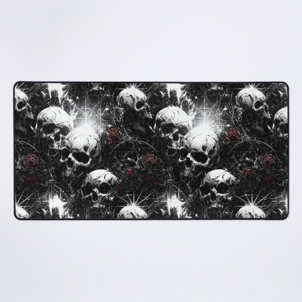 Item preview, Ashes of Decay – Crimson Roses and White Skulls designed and sold by Skolyak.