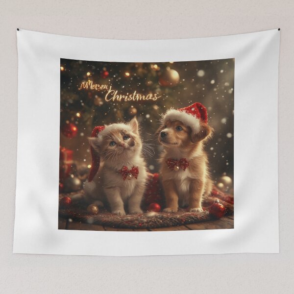 Item preview, “Bow Ties & Baubles – Christmas Companions in Style” designed and sold by NaomiRut.