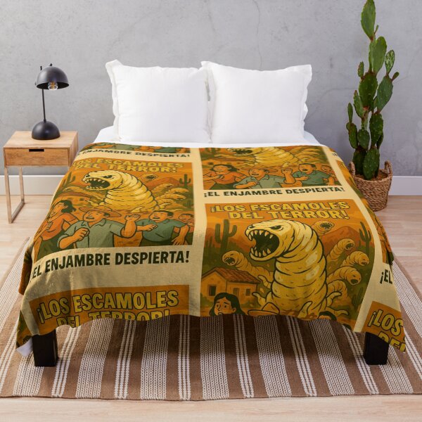 Item preview, The Escamoles of Terror – Mexican Insect Horror Poster designed and sold by Travellerz.