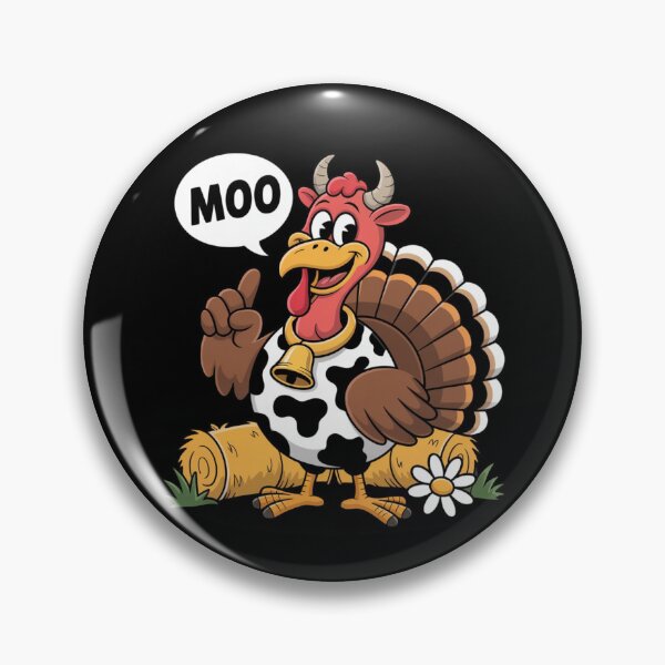 Item preview, Turkey Moo Funny Thanksgiving designed and sold by Dabbing Turtle Designs.