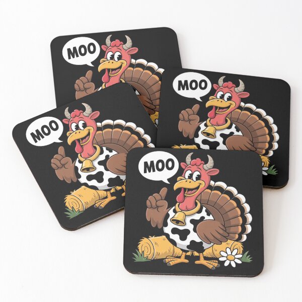 Item preview, Turkey Moo Funny Thanksgiving designed and sold by Dabbing Turtle Designs.