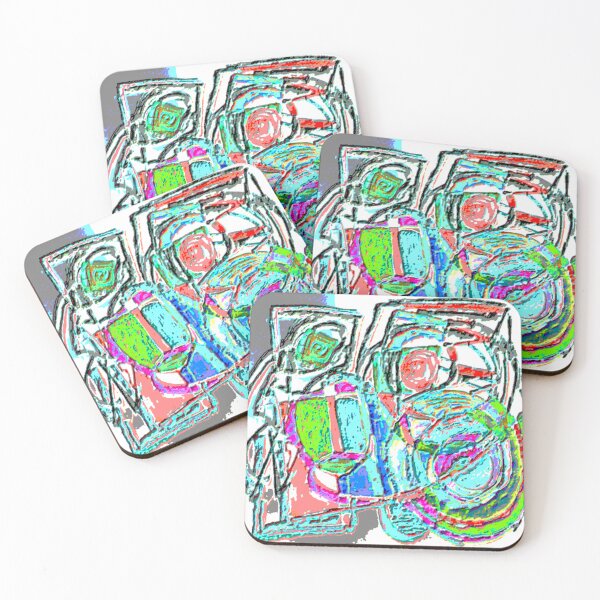 Item preview, first watercolor dark color fun abstract colorful design designed and sold by SmashingDeals.