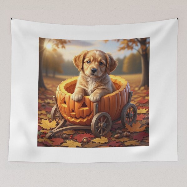 Item preview, Pumpkin Pup Express designed and sold by PetJoyPrintsCO.