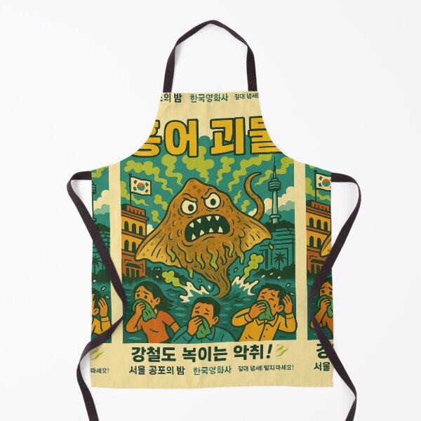 Item preview, Hongeo Gwaemul – Korean Fermented Skate Monster Poster designed and sold by Travellerz.