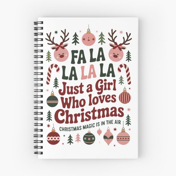 Item preview, Girl Who Loves Christmas designed and sold by SoftStyleStudio ⭐⭐⭐.