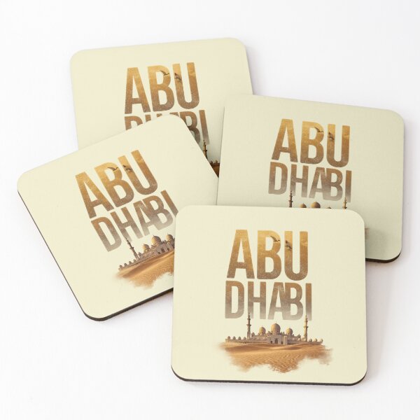Item preview, Abu Dhabi – Vintage illustration with desert sand and mosque (United Arab Emirates) designed and sold by Meiersbeste.