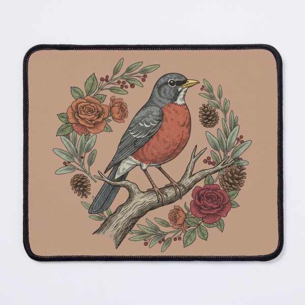 Item preview, American Robin Nature Lovers Flora Enthusiasts designed and sold by BirdsnStuff.