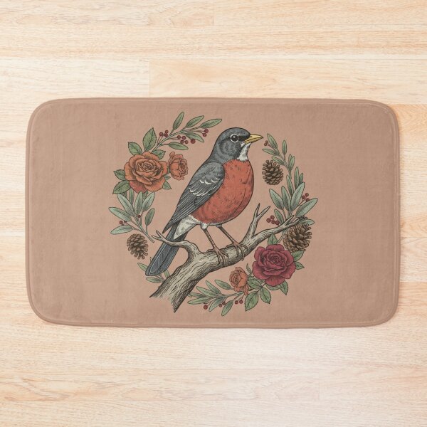 Item preview, American Robin Nature Lovers Flora Enthusiasts designed and sold by BirdsnStuff.