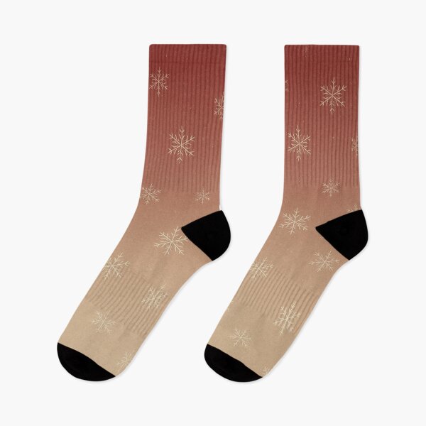 Item preview, Snowflakes on red beige gradient designed and sold by SassyArtistry.
