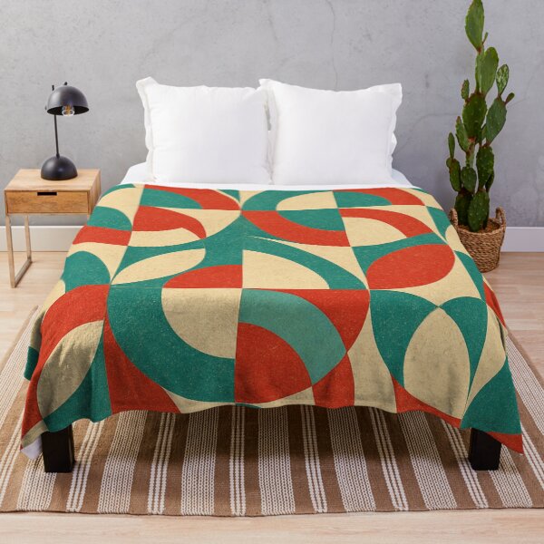Item preview, Retro geometric half-circle pattern designed and sold by SassyArtistry.