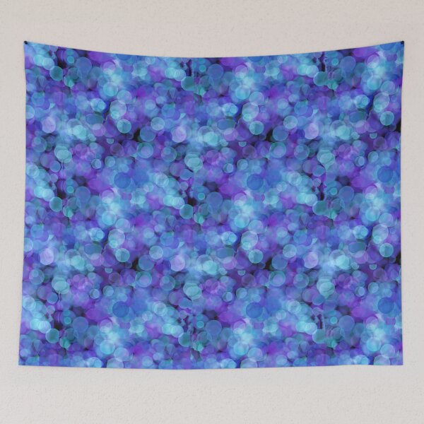 Aperçu de l'œuvre Motif Bokeh bleu créée et vendue par bloomingvine.