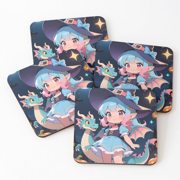 Item preview, Cute Witch with Baby Dragon designed and sold by Alexander Butler.