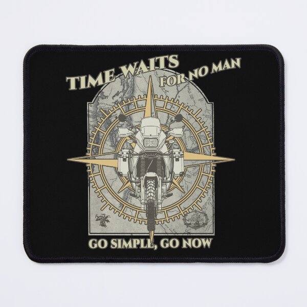 Item preview, Time Waits for No Man Adventure ADV Riding Motorcycle designed and sold by RealPilotDesign.