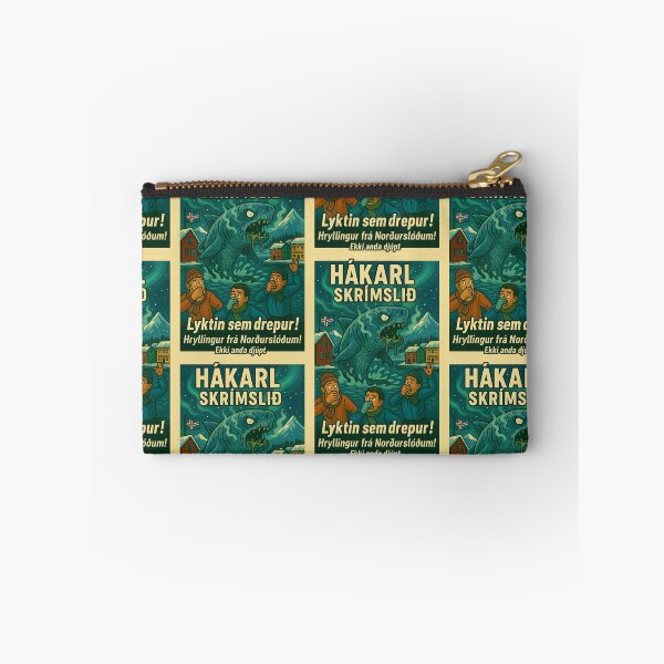 Item preview, Hákarl Skrímslið – Icelandic Fermented Shark Monster Poster designed and sold by Travellerz.