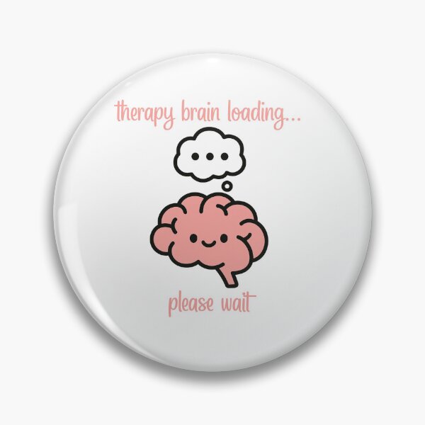 Item preview, Therapy Brain Loading… Please Wait – Cute Brain Design designed and sold by TheSparklySLP.