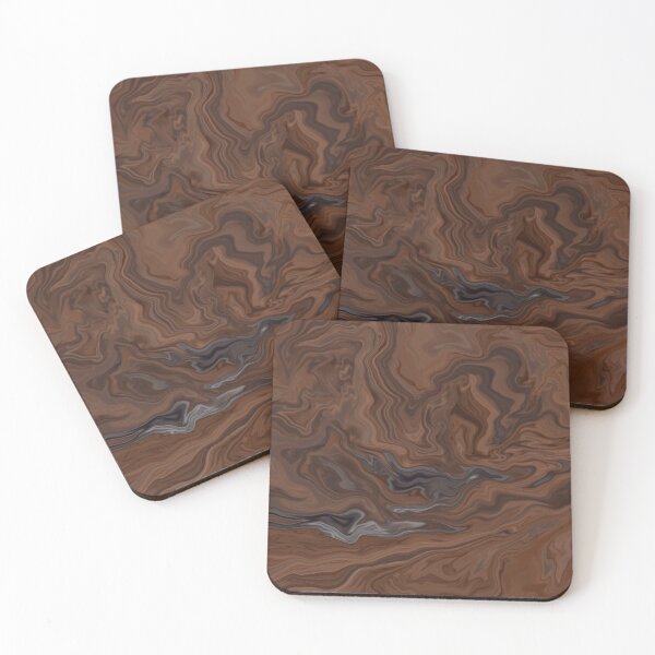 Item preview, Abstract Brown Flow – Dynamic Fluid Art designed and sold by Phoenix Art Studio.
