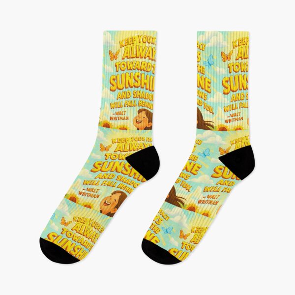 Item preview, Keep Your Face Toward the Sunshine – Walt Whitman Quote designed and sold by GogoVibes.