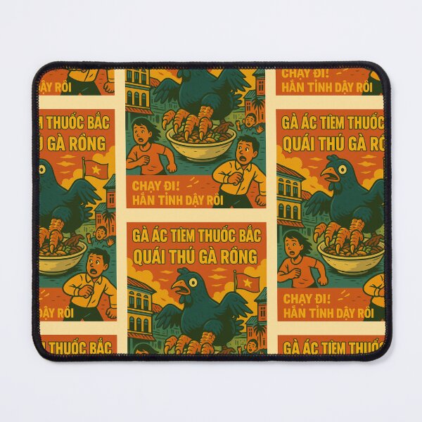 Item preview, Gà Ác Tiềm Thuốc Bắc – Vietnamese Black Chicken Monster Poster designed and sold by Travellerz.