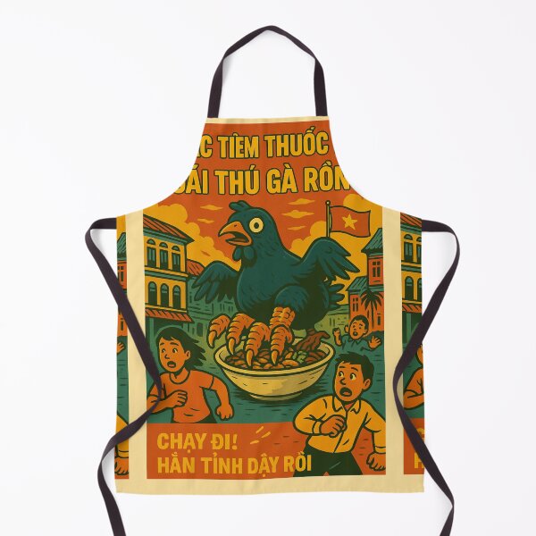 Item preview, Gà Ác Tiềm Thuốc Bắc – Vietnamese Black Chicken Monster Poster designed and sold by Travellerz.