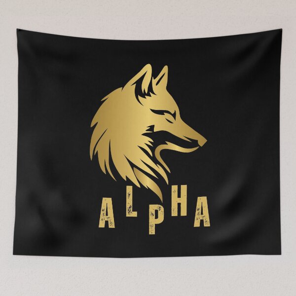 Item preview, Golden Alpha Wolf – Power, Leadership & Confidence Design designed and sold by Karim-Karem.