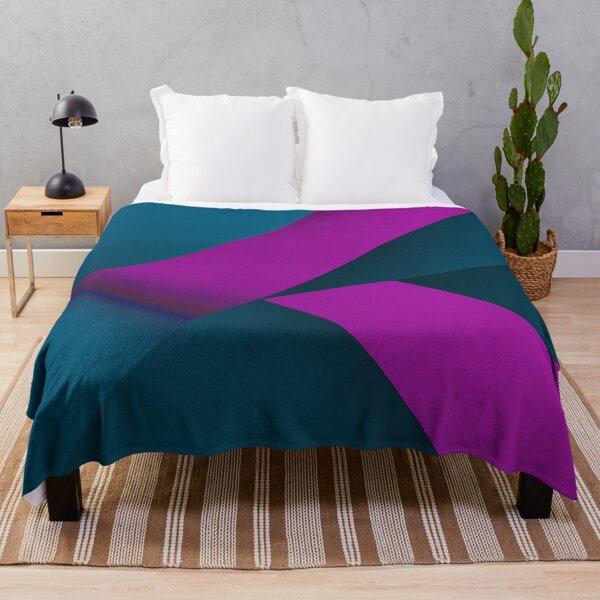 Item preview, Teal and magenta abstract layered curves designed and sold by SassyArtistry.