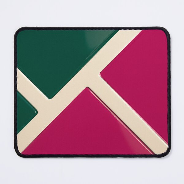 Item preview, Glossy pink and green tiles with cream dividers designed and sold by SassyArtistry.