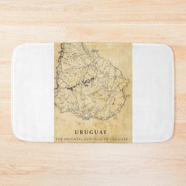 Item preview, Vintage Map of Uruguay – Antique Style Cartography designed and sold by CapyToon.