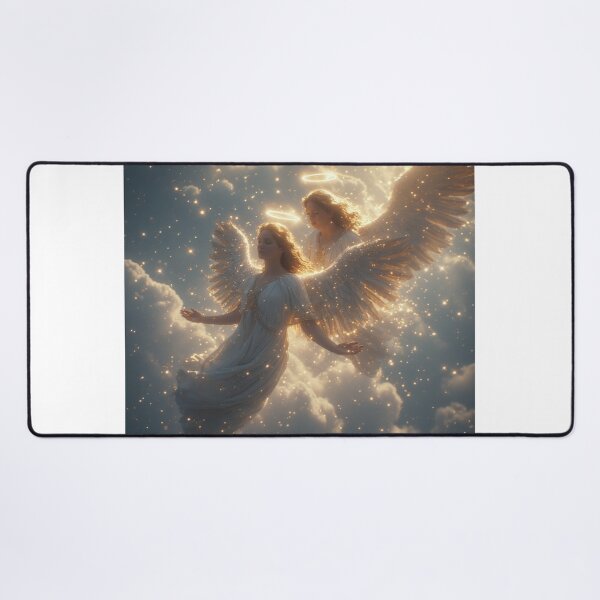 Item preview, “Wings of Light – Guided by Grace & Golden Clouds” designed and sold by NaomiRut.