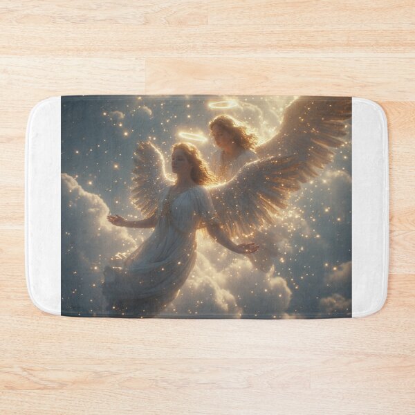 Item preview, “Wings of Light – Guided by Grace & Golden Clouds” designed and sold by NaomiRut.