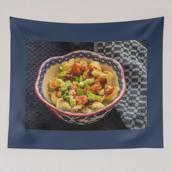 Item preview, Sweet and Sour Cauliflower served over Jasmine Rice, topped with Green Onions designed and sold by LINDA MCKUSICK.
